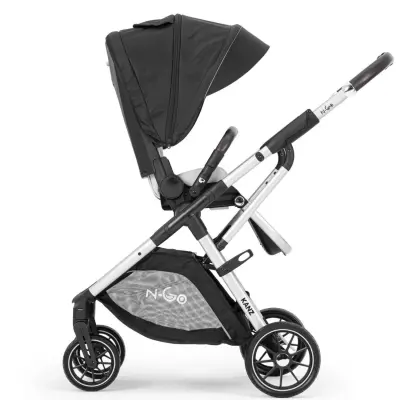 Kanz N-Go Çift Yönlü Tek Elle Katlanabilen  Travel Sistem Bebek Arabası Siyah - 6