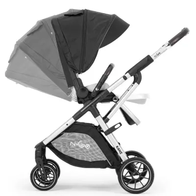 Kanz N-Go Çift Yönlü Tek Elle Katlanabilen  Travel Sistem Bebek Arabası Siyah - 14