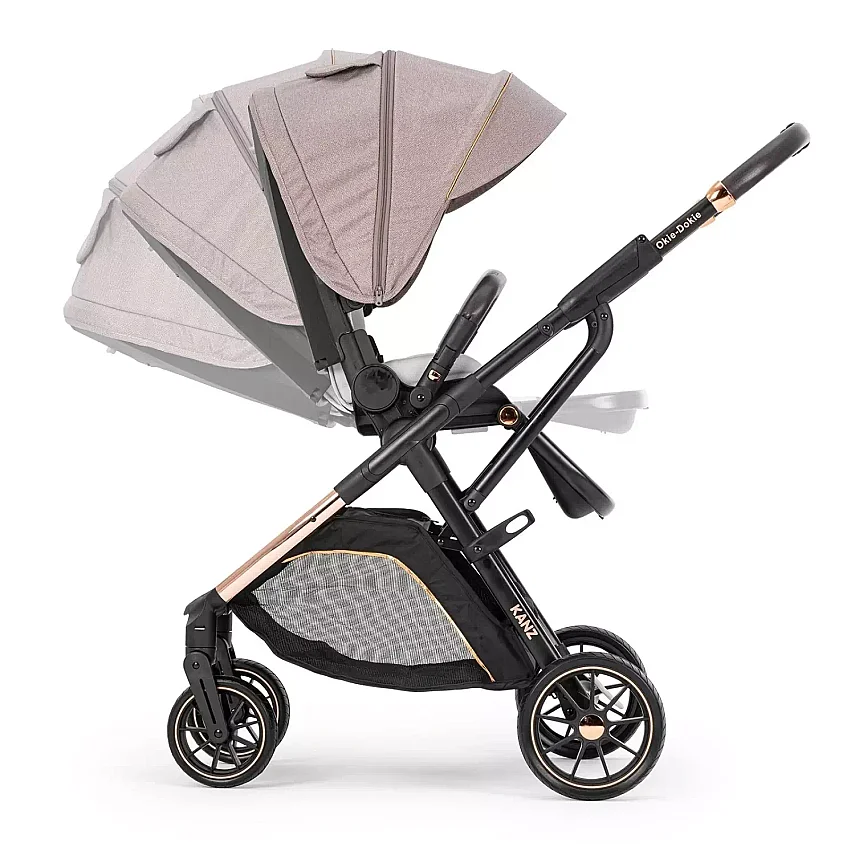 Kanz Okie Dokie Travel Sistem Bebek Arabası Bej - 6