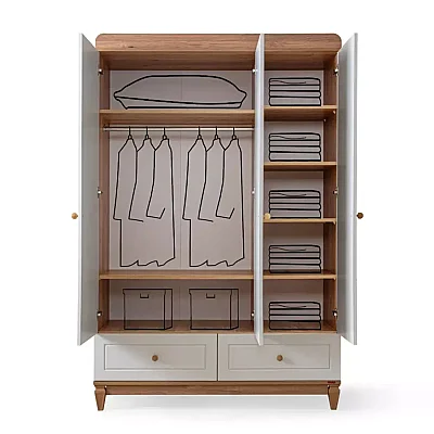 Kanz Paris Dolap 3 Kapılı (1)