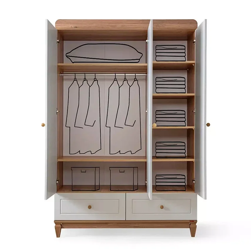 Kanz Paris Dolap 3 Kapılı - 2