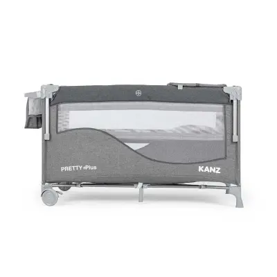 Kanz Pretty Plus Anne Yanı Park Yatak 70X120 Cm Füme - 4