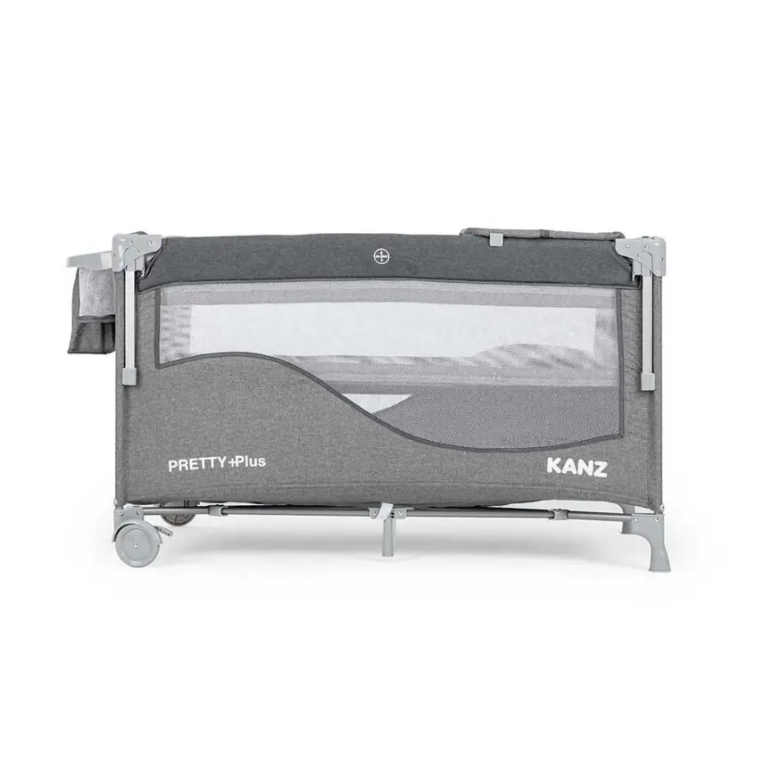 Kanz Pretty Plus Anne Yanı Park Yatak 70X120 Cm Füme - 4