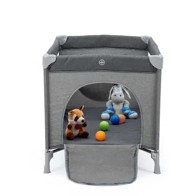 Kanz Pretty Plus Anne Yanı Park Yatak 70X120 Cm Füme - 9