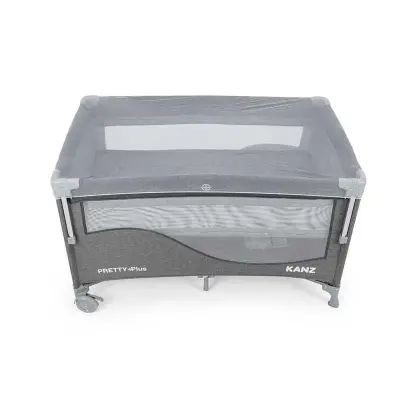 Kanz Pretty Plus Anne Yanı Park Yatak 70X120 Cm Füme - 7