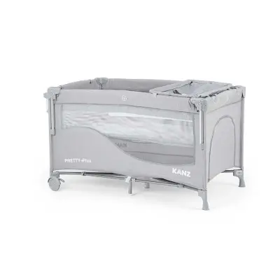 Kanz Pretty Plus Anne Yanı Park Yatak 70X120 Cm Gri - 3