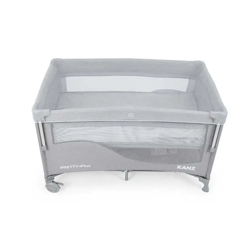 Kanz Pretty Plus Anne Yanı Park Yatak 70X120 Cm Gri - 9