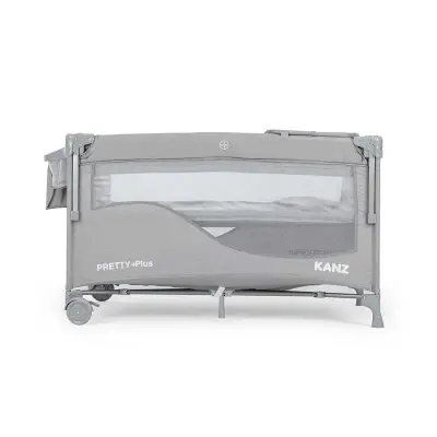 Kanz Pretty Plus Anne Yanı Park Yatak 70X120 Cm Gri - 4