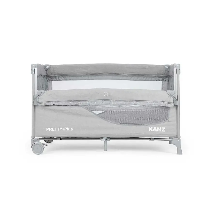 Kanz Pretty Plus Anne Yanı Park Yatak 70X120 Cm Gri - 10