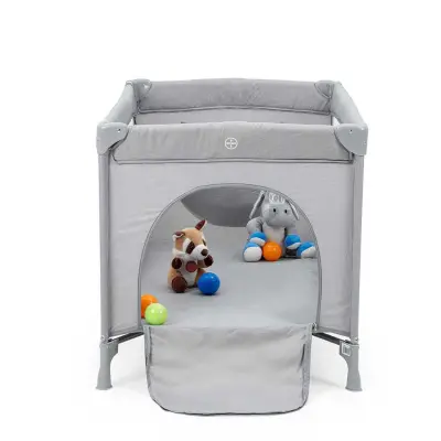 Kanz Pretty Plus Anne Yanı Park Yatak 70X120 Cm Gri - 5