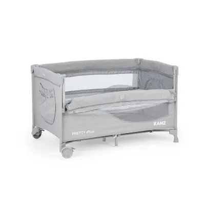 Kanz Pretty Plus Anne Yanı Park Yatak 70X120 Cm Gri - 14