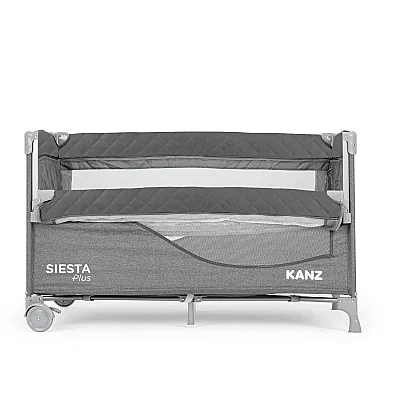 Kanz Siesta Plus Dönenceli Anne Yanı Oyun Parkı 70x120 cm Füme (1)