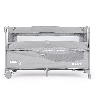Kanz Siesta Plus Dönenceli Anne Yanı Oyun Parkı 70x120 cm Gri (1)