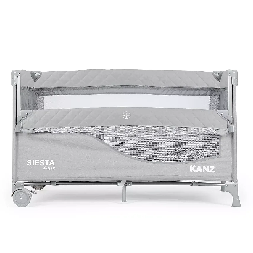 Kanz Siesta Plus Dönenceli Anne Yanı Oyun Parkı 70x120 cm Gri - 2