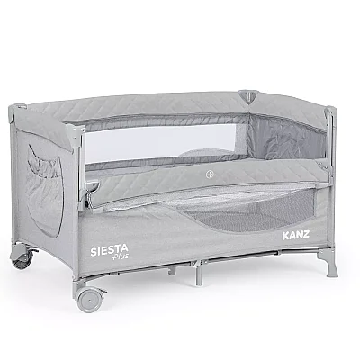 Kanz Siesta Plus Dönenceli Anne Yanı Oyun Parkı 70x120 cm Gri - 3
