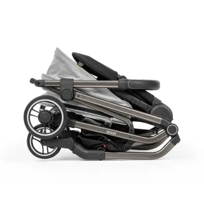 Kanz Smart Çift Yönlü Tek Elle Kapanır Kompakt Travel Sistem Bebek Arabası Gri - 9