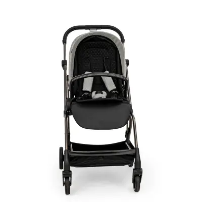 Kanz Smart Çift Yönlü Tek Elle Kapanır Kompakt Travel Sistem Bebek Arabası Gri - 13