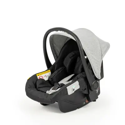 Kanz Smart Çift Yönlü Tek Elle Kapanır Kompakt Travel Sistem Bebek Arabası Gri - 8