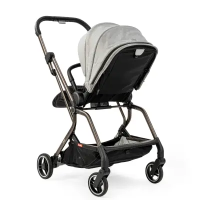 Kanz Smart Çift Yönlü Tek Elle Kapanır Kompakt Travel Sistem Bebek Arabası Gri - 28