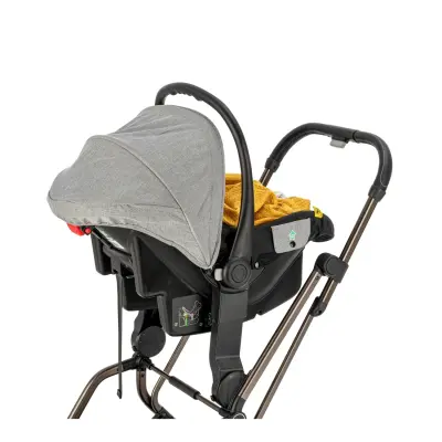 Kanz Smart Çift Yönlü Tek Elle Kapanır Kompakt Travel Sistem Bebek Arabası Gri - 29