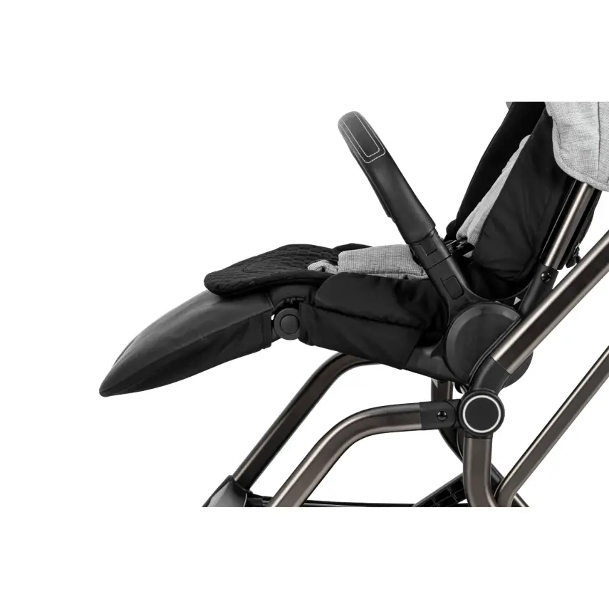 Kanz Smart Çift Yönlü Tek Elle Kapanır Kompakt Travel Sistem Bebek Arabası Gri - 30