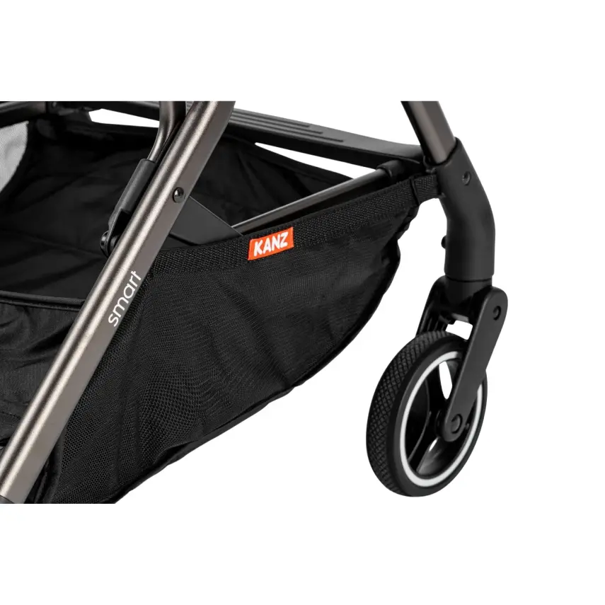 Kanz Smart Çift Yönlü Tek Elle Kapanır Kompakt Travel Sistem Bebek Arabası Gri - 32
