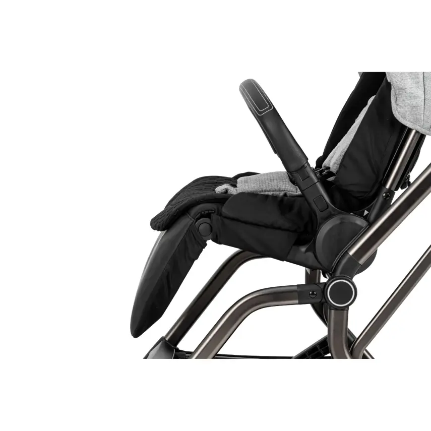 Kanz Smart Çift Yönlü Tek Elle Kapanır Kompakt Travel Sistem Bebek Arabası Gri - 38