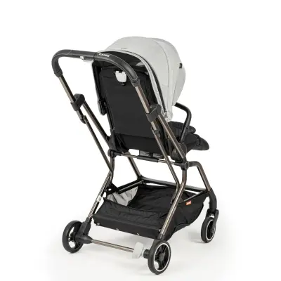 Kanz Smart Çift Yönlü Tek Elle Kapanır Kompakt Travel Sistem Bebek Arabası Gri - 7