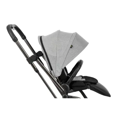 Kanz Smart Çift Yönlü Tek Elle Kapanır Kompakt Travel Sistem Bebek Arabası Gri - 40