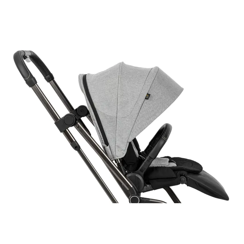 Kanz Smart Çift Yönlü Tek Elle Kapanır Kompakt Travel Sistem Bebek Arabası Gri - 40