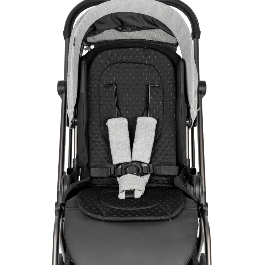 Kanz Smart Çift Yönlü Tek Elle Kapanır Kompakt Travel Sistem Bebek Arabası Gri - 36