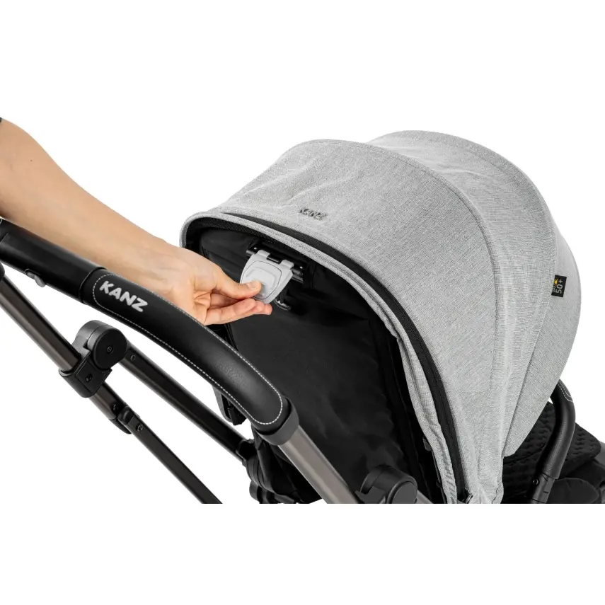 Kanz Smart Çift Yönlü Tek Elle Kapanır Kompakt Travel Sistem Bebek Arabası Gri - 41