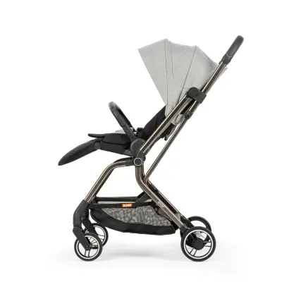 Kanz Smart Çift Yönlü Tek Elle Kapanır Kompakt Travel Sistem Bebek Arabası Gri - 11