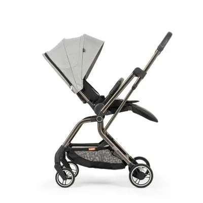 Kanz Smart Çift Yönlü Tek Elle Kapanır Kompakt Travel Sistem Bebek Arabası Gri - 14