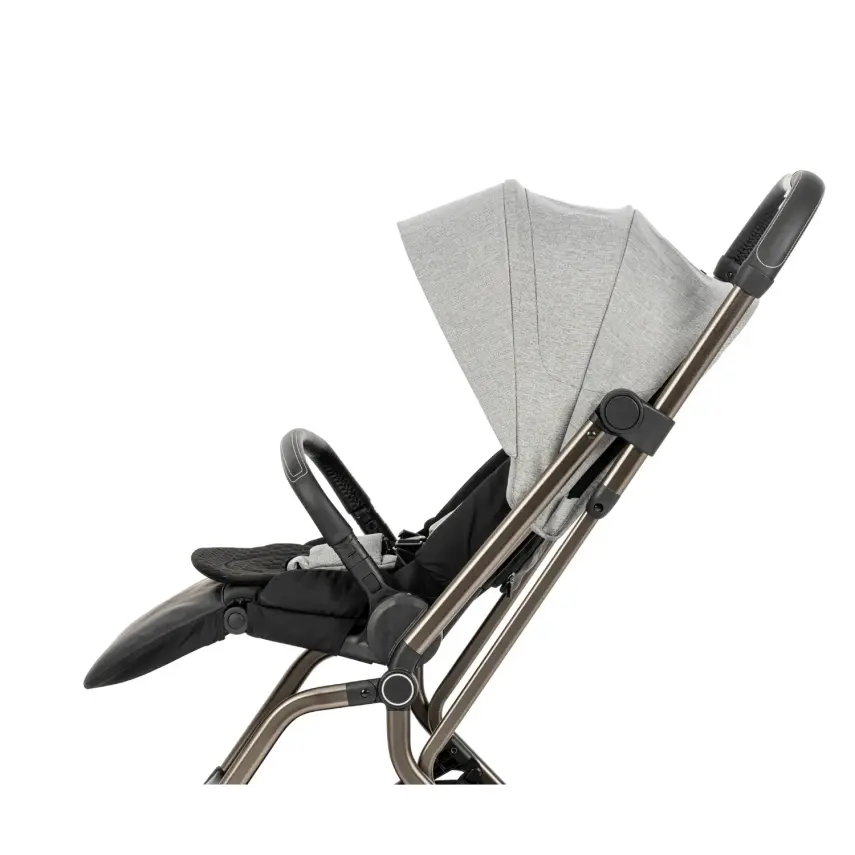 Kanz Smart Çift Yönlü Tek Elle Kapanır Kompakt Travel Sistem Bebek Arabası Gri - 24