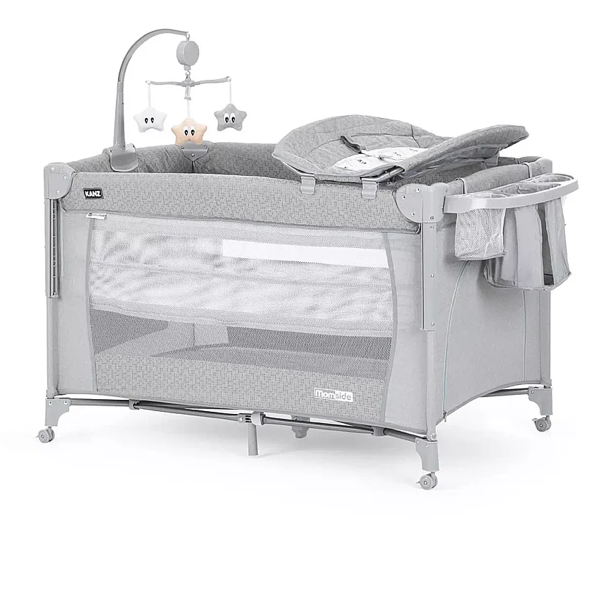 Kanz Momside Anne Yanı Oyun Parkı 70x110 cm Moonlight Grey - 2