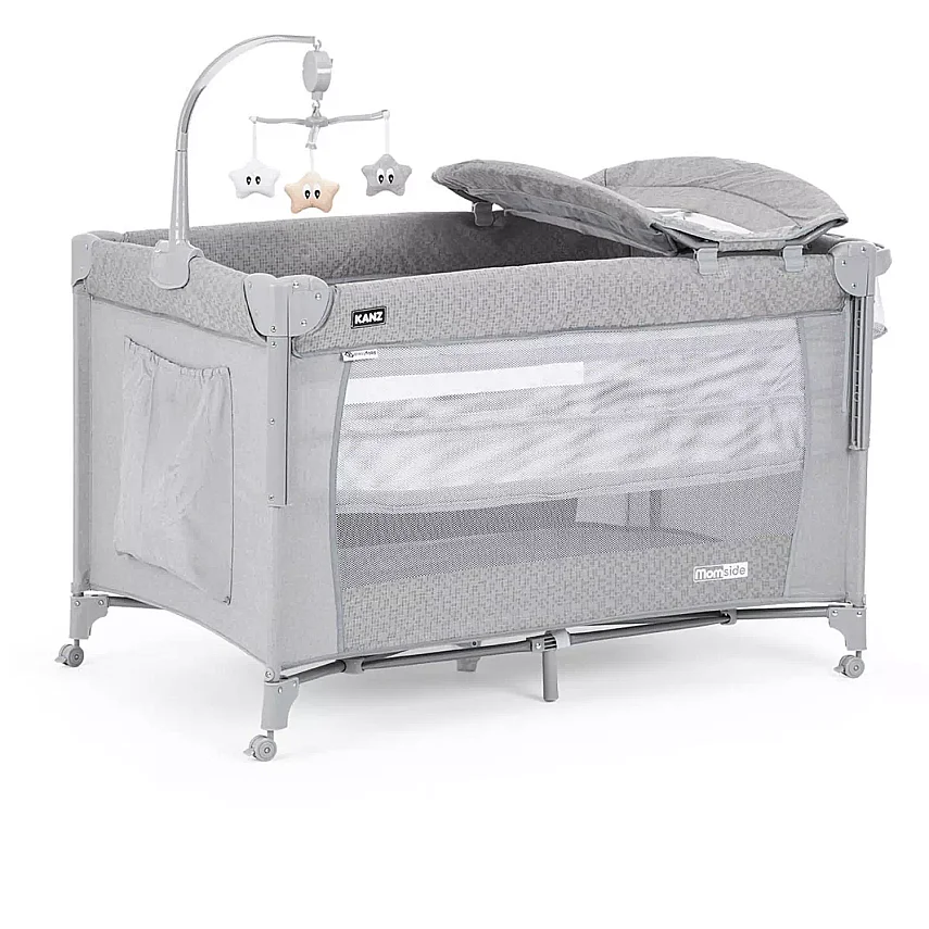 Kanz Momside Anne Yanı Oyun Parkı 70x110 cm Moonlight Grey - 10