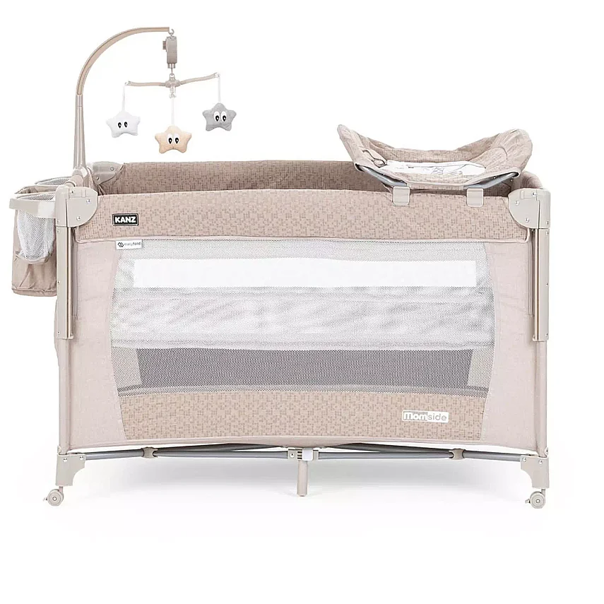Kanz Momside Anne Yanı Oyun Parkı 70x110 cm Sand Stone Beige - 1