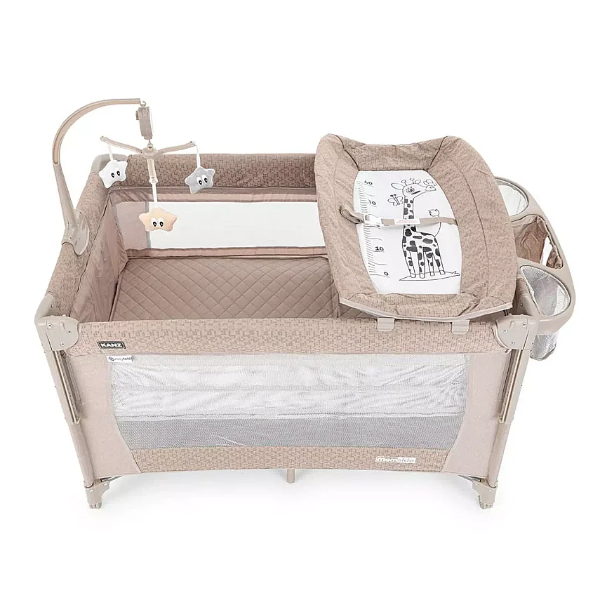 Kanz Momside Anne Yanı Oyun Parkı 70x110 cm Sand Stone Beige - 6