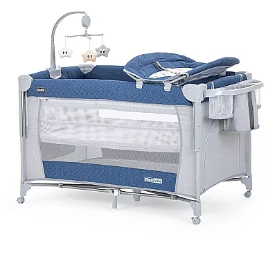 Kanz Momside Anne Yanı Oyun Parkı 70x110 cm Ocean Blue (1)