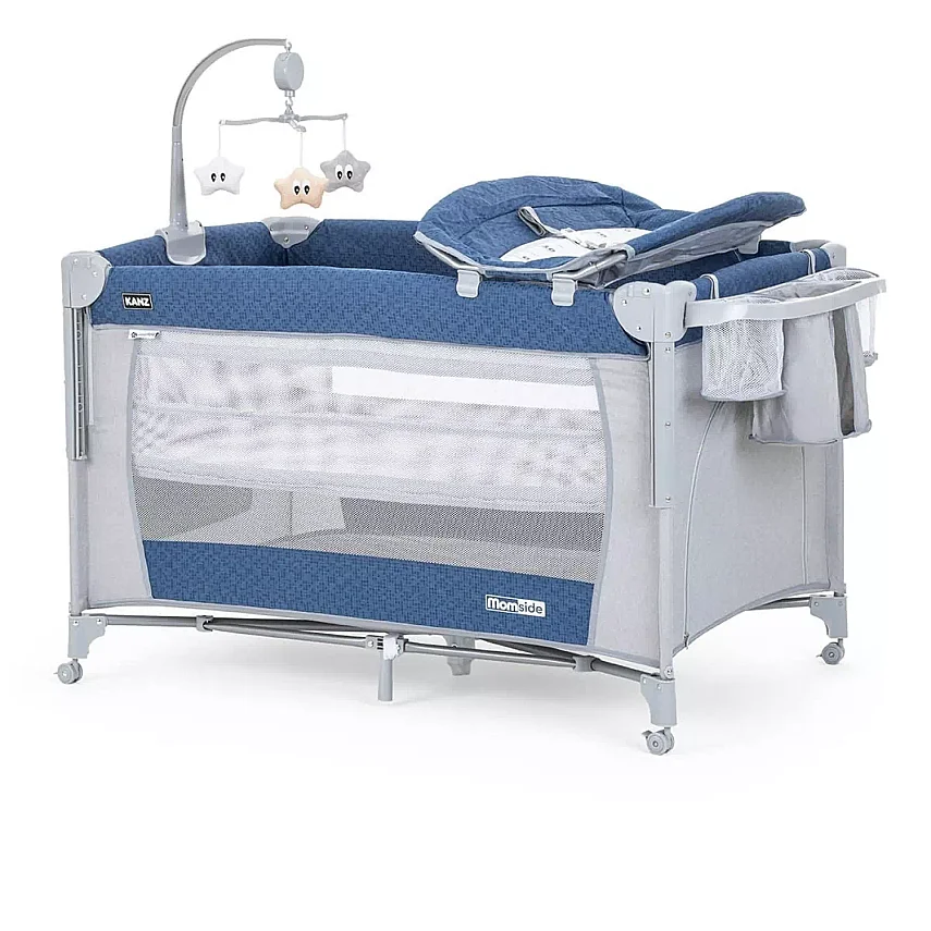 Kanz Momside Anne Yanı Oyun Parkı 70x110 cm Ocean Blue - 2