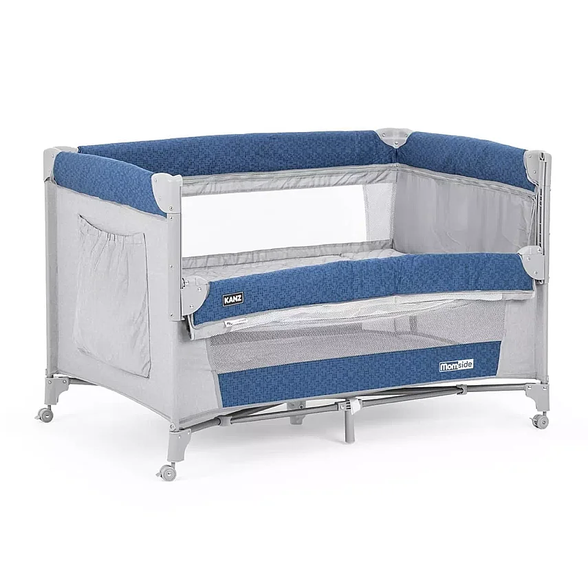 Kanz Momside Anne Yanı Oyun Parkı 70x110 cm Ocean Blue - 6