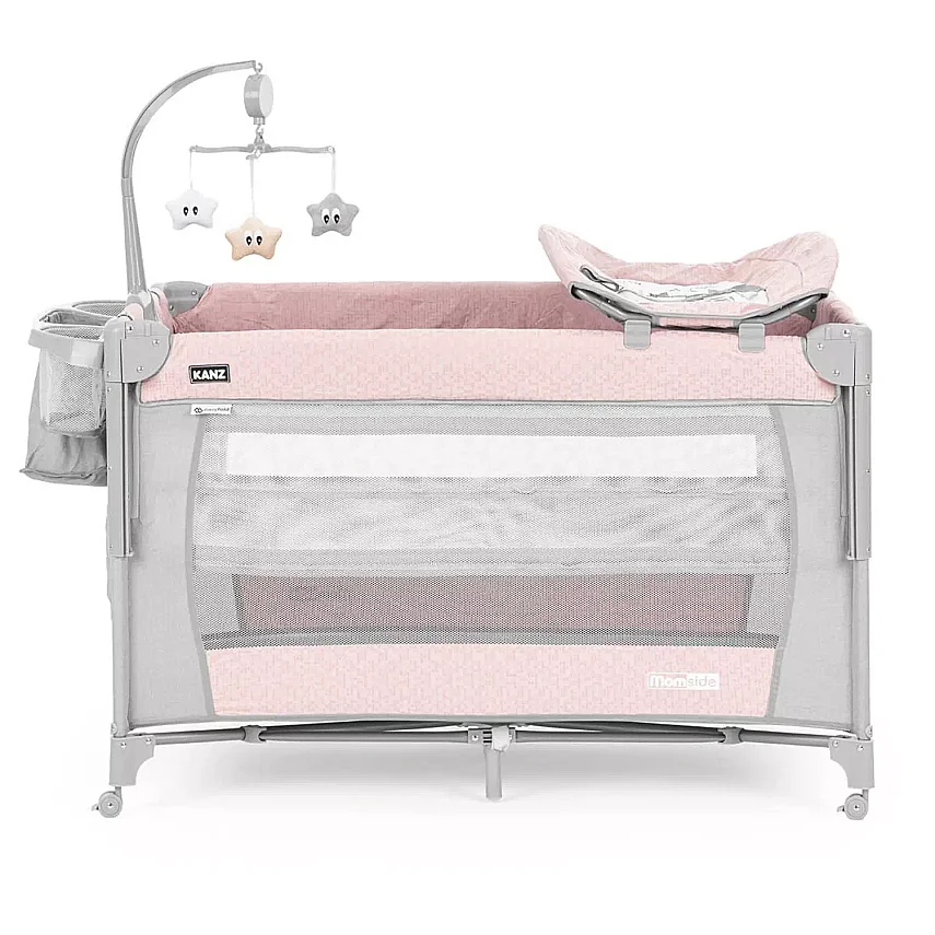 Kanz Momside Anne Yanı Oyun Parkı 70x110 cm Rose Dust Pink - 1