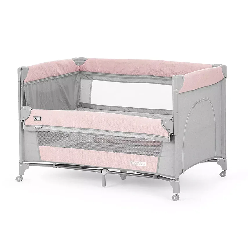 Kanz Momside Anne Yanı Oyun Parkı 70x110 cm Rose Dust Pink - 3
