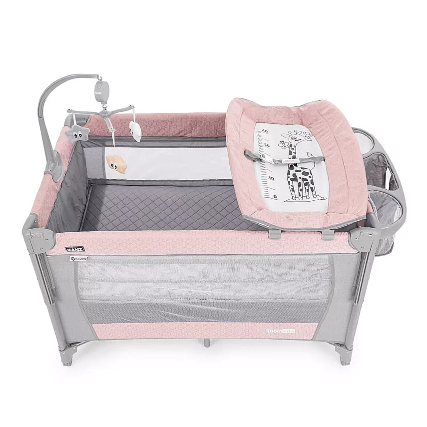 Kanz Momside Anne Yanı Oyun Parkı 70x110 cm Rose Dust Pink - 7
