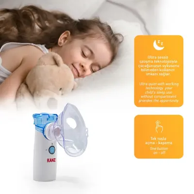Kanz Taşınabilir Mesh Nebulizatör Şarjlı (1)