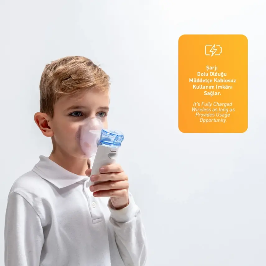 Kanz Taşınabilir Mesh Nebulizatör Şarjlı - 8