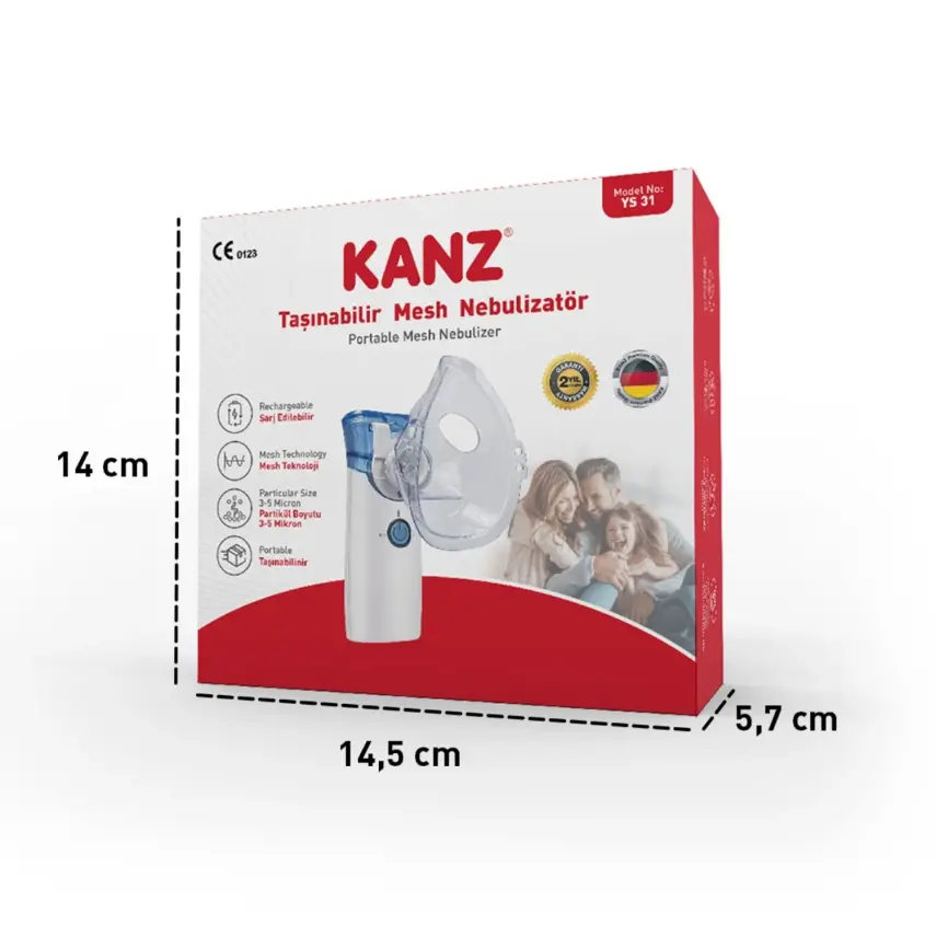 Kanz Taşınabilir Mesh Nebulizatör Şarjlı - 19
