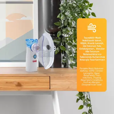 Kanz Taşınabilir Mesh Nebulizatör Şarjlı - 23