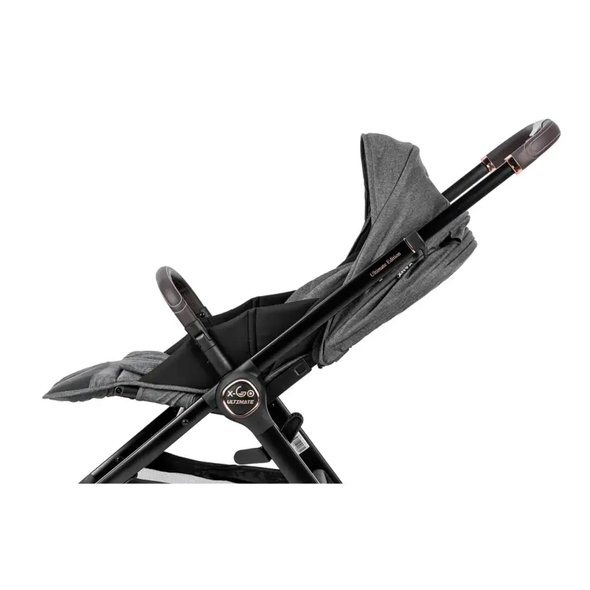 Kanz X-Go Ultimate Çift Yönlü Travel Sistem-Seyahat Sistem Bebek Arabası Rose Gold Gri - 3